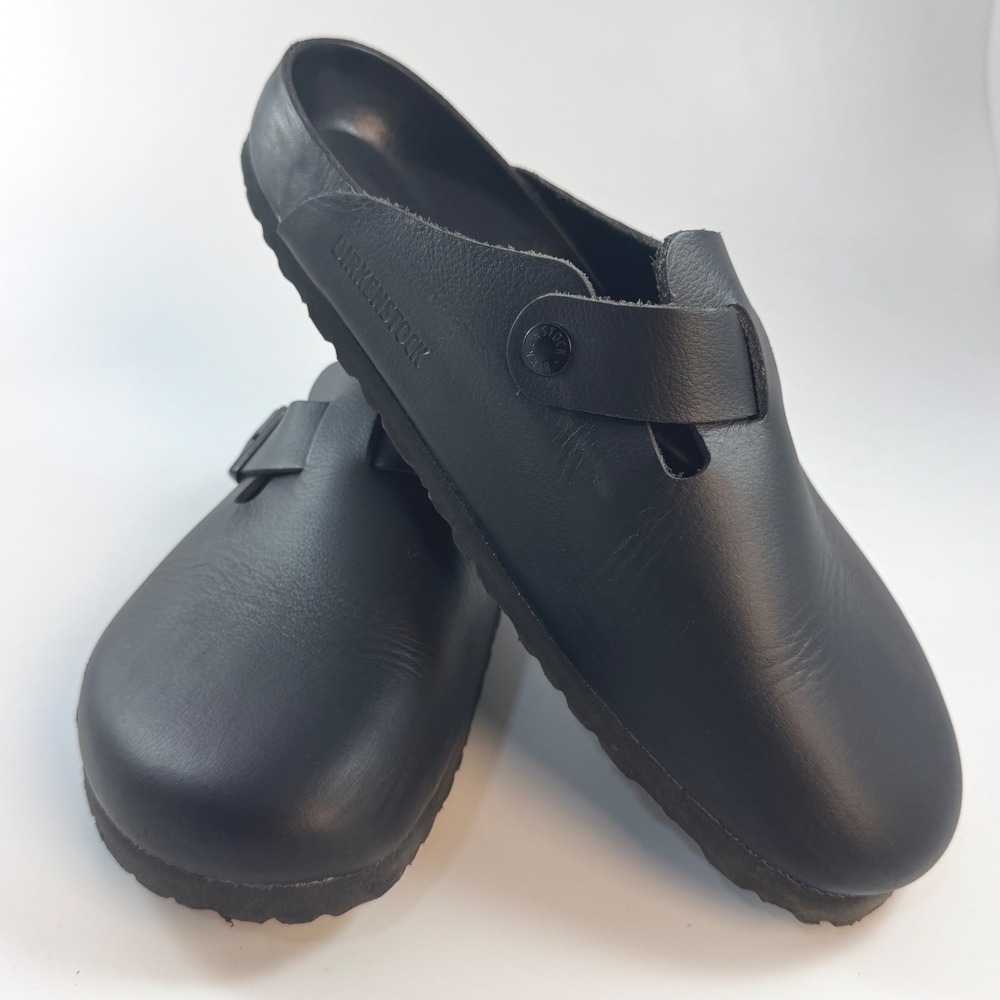 Birkenstock Boston Leather Exquisite Clogs Womens 10 Mens 8 EU 41 Regular Fit